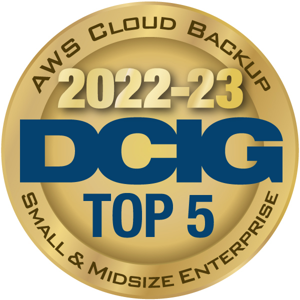DCIG 2022-23 TOP 5 AWS Cloud Backup Solutions Small and Midsize Enterprise Icon